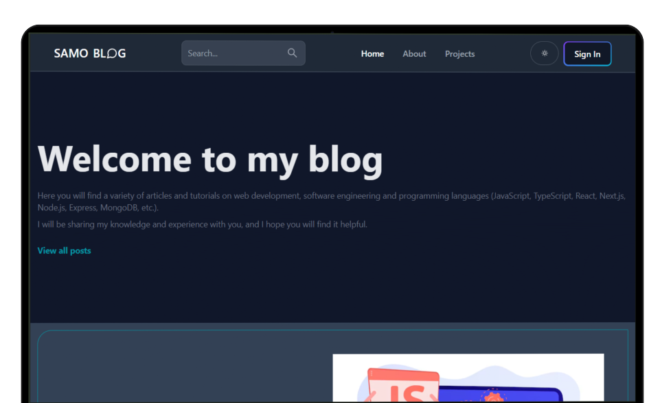 Blog Demo Website